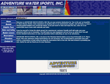 Tablet Screenshot of adventure-watersports.com